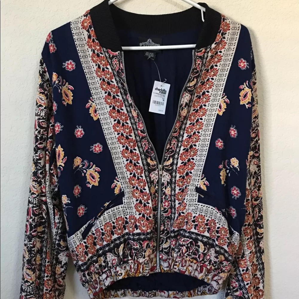 charlotte russe bomber jacket